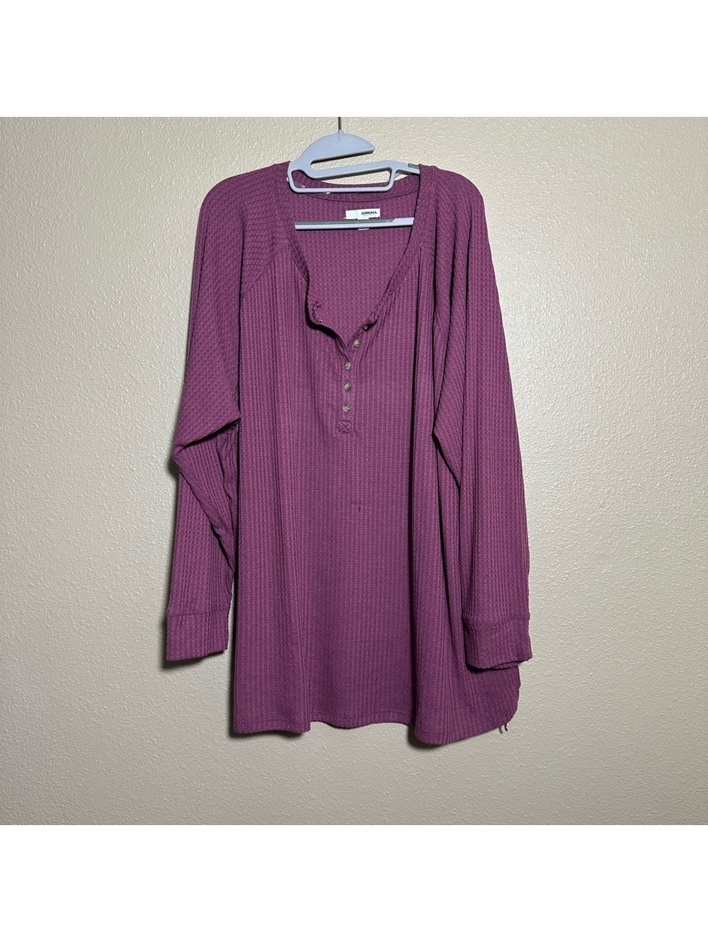 Sonoma Women's Plum Henley Tunic